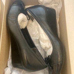 BNIB Cole Haan Nike Air Tali Lace Wedge Black Size 8.5 Closed Toe